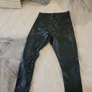 Faux leather leggings